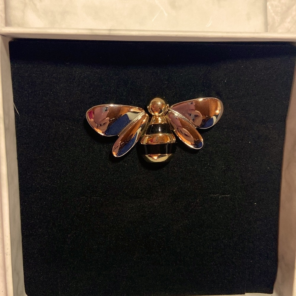 Liz Claiborne Signed Bee Brooch Boxed